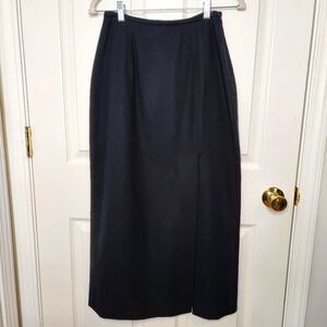 Evan Picone Black 100% Worsted Wool Pencil Skirt Made In U.S.A. Size 4